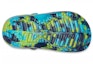 Sizing (JR) Crocs Klasik Berbulu Bercorak 'Blue Tie Dye' 207238-4HQ