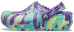 Buy (JR) Crocs Classic Lined Marbled Clogs 'Neon Purple Multi' - Ungu Neon Pelbagai. 207238-573