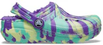 Order (Youth) Crocs Classic Lined Marbled Clogs 'Neon Purple Multi' 207238-573