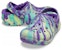 (JR) Crocs Classic Lined Marbled Clogs 'Neon Purple Multi' - Ungu Neon Pelbagai. 207238-573