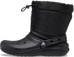 (Youth) Crocs Classic Lined Neo Puff Boots 'Core Black' 207940-001 (Youth) Crocs Classic Lined Neo Puff Boots 'Core Black' 207940-001