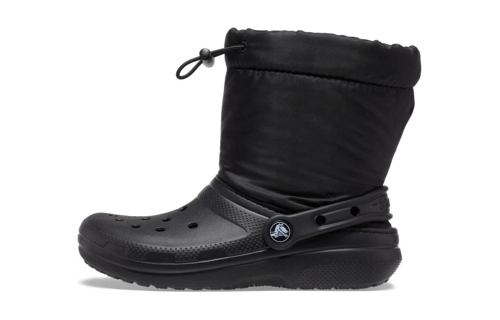 (Youth) Crocs Classic Lined Neo Puff Boots 'Core Black' 207940-001