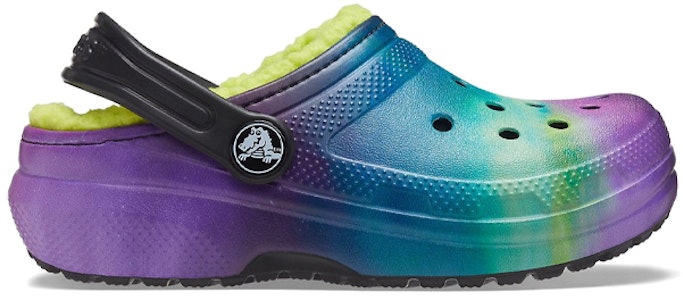 兒童 Crocs 經典內鋪毛太空時尚休閒木底涼鞋 藍綠紫 Order 兒童 Crocs 經典內鋪毛太空時尚休閒木底涼鞋 藍綠紫