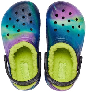 兒童 Crocs 經典內鋪毛太空時尚休閒木底涼鞋 藍綠紫 Purchase 兒童 Crocs 經典內鋪毛太空時尚休閒木底涼鞋 藍綠紫