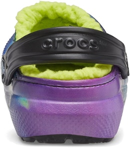 兒童 Crocs 經典內鋪毛太空時尚休閒木底涼鞋 藍綠紫 Details for 兒童 Crocs 經典內鋪毛太空時尚休閒木底涼鞋 藍綠紫