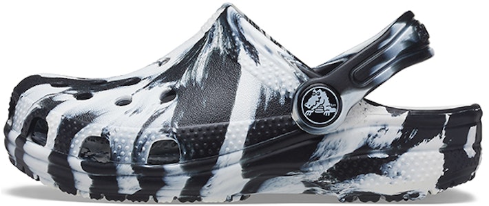 (JR) Crocs 经典大理石洞洞鞋 '黑白' 207002-103 Buy (JR) Crocs 经典大理石洞洞鞋 '黑白' 207002-103