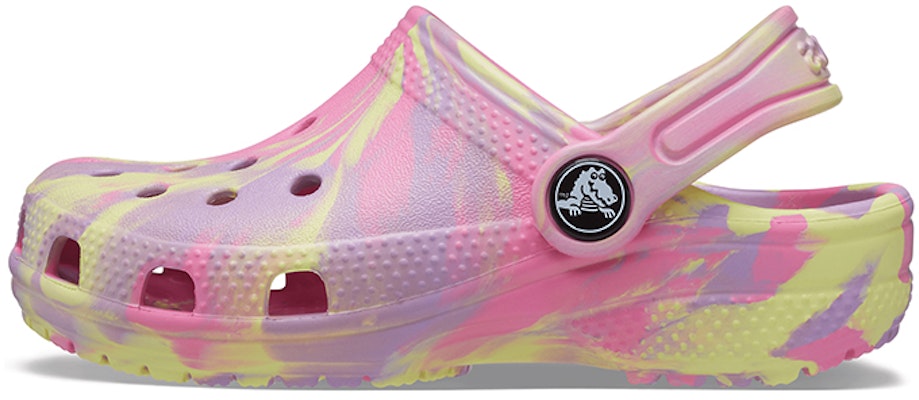 (Youth) Crocs Classic Marbled Clogs 'Pink Yellow' 207002-6SO Buy (Youth) Crocs Classic Marbled Clogs 'Pink Yellow' 207002-6SO