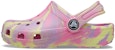 (JR) Crocs Classic Marbled Clogs 'Pink Yellow' - Selipar Marbled Klasik Merah Jambu Kuning 207002-6SO