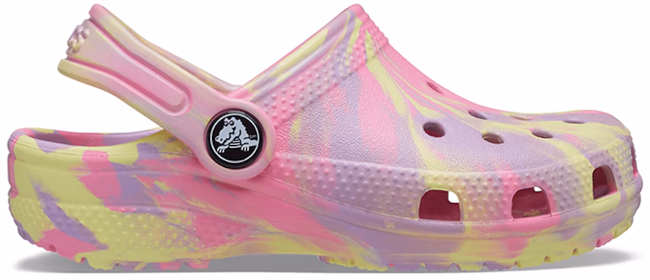 (Youth) Crocs Classic Marbled Clogs 'Pink Yellow' 207002-6SO Order (Youth) Crocs Classic Marbled Clogs 'Pink Yellow' 207002-6SO