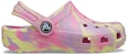 (JR) Crocs Classic Marbled Clogs 'Pink Yellow' - Selipar Marbled Klasik Merah Jambu Kuning 207002-6SO