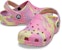 (JR) Crocs Classic Marbled Clogs 'Pink Yellow' - Selipar Marbled Klasik Merah Jambu Kuning 207002-6SO