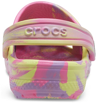 (Youth) Crocs Classic Marbled Clogs 'Pink Yellow' 207002-6SO Details for (Youth) Crocs Classic Marbled Clogs 'Pink Yellow' 207002-6SO