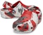 (JR) Crocs Classic Marbled Clogs 'Putih Merah Kelabu' 207002-884