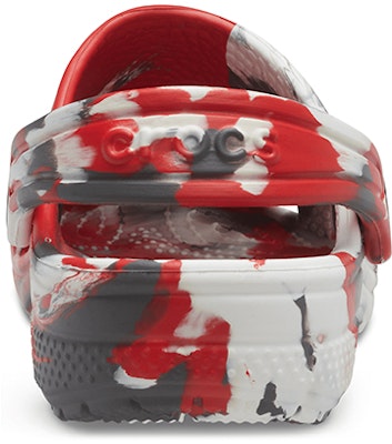(JR) Crocs Klasik Marbled Clogs 'Putih Merah Abu-abu' 207002-884 Details for (JR) Crocs Klasik Marbled Clogs 'Putih Merah Abu-abu' 207002-884