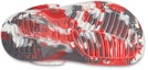 Sizing (JR) Crocs Classic Marbled Clogs 'Putih Merah Kelabu' 207002-884