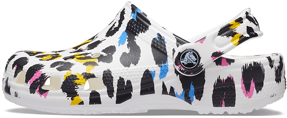 大童 Crocs 卡駱馳 Classic 潮流百搭 耐磨洞洞運動涼鞋 白豹紋 Buy 大童 Crocs 卡駱馳 Classic 潮流百搭 耐磨洞洞運動涼鞋 白豹紋