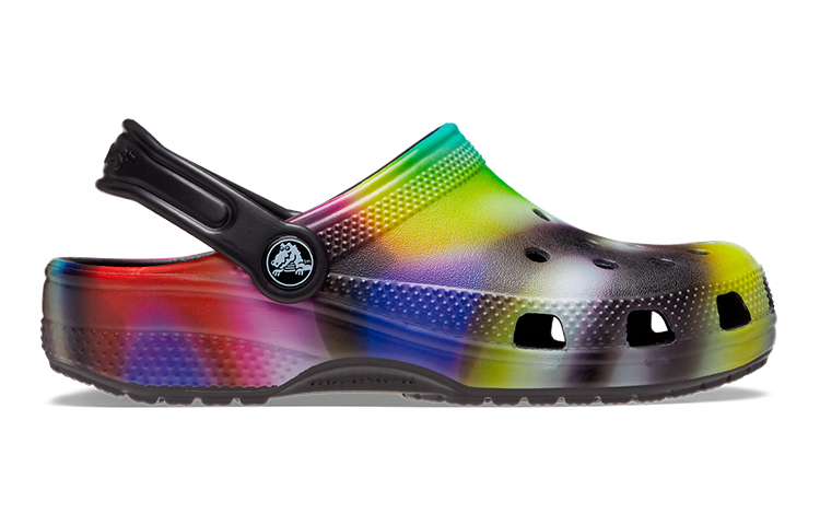 Order (JR) Crocs Classic Solarized Klompen ''Zwart Multi'' 207587-0C4
