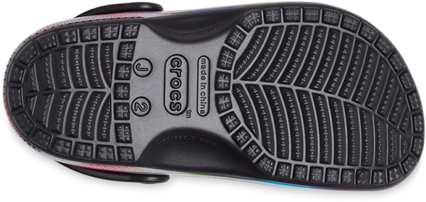 (JR) 크록스 클래식 솔라라이즈드 블랙 멀티 207587-0C4 Sizing (JR) 크록스 클래식 솔라라이즈드 블랙 멀티 207587-0C4