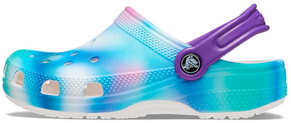 (JR) Crocs Classiques Solarized Sabots ''Bleu Vert Violet'' 207587-94S Buy (JR) Crocs Classiques Solarized Sabots ''Bleu Vert Violet'' 207587-94S
