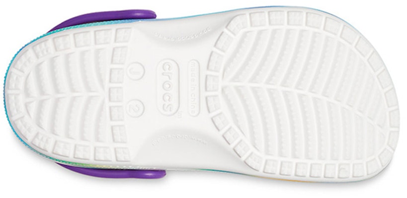 (JR) 크록스 클래식 솔라리제드 블루/그린/퍼플 클로그 207587-94S 3