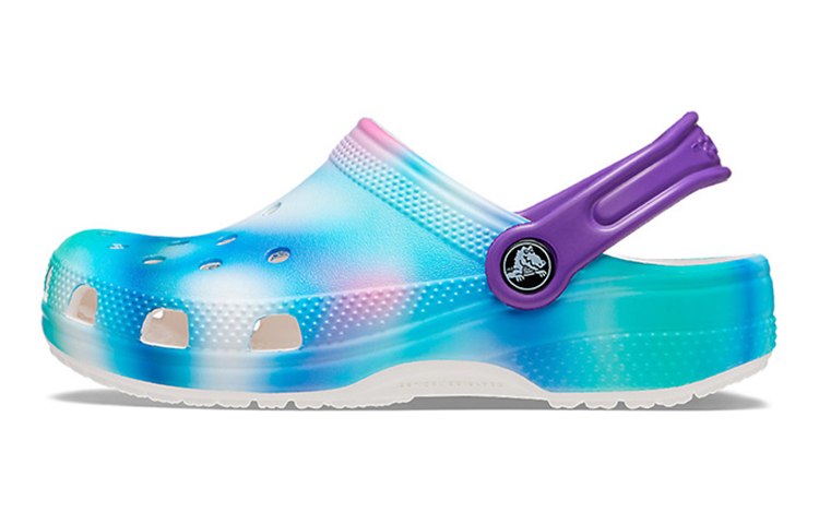 Order (JR) Crocs Classiques Solarized Sabots ''Bleu Vert Violet'' 207587-94S
