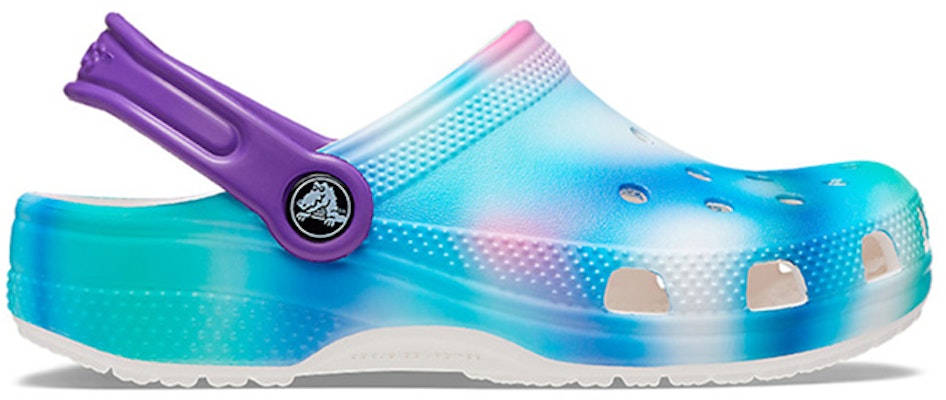 (JR) 크록스 클래식 솔라리제드 블루/그린/퍼플 클로그 207587-94S Shop (JR) 크록스 클래식 솔라리제드 블루/그린/퍼플 클로그 207587-94S