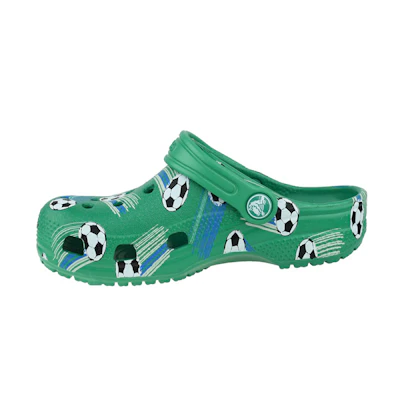 (Youth) Crocs Classic Sports Ball Clogs 'Green White'