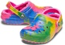 Lookbook (Youth) Crocs Classic Tie-Dye Fuzz Lined Clogs 'Multi-Color' A206341-6RW