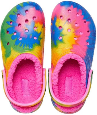 Crocs 卡骆驰 經典紮染暖棉克骆格棉涼鞋 藍粉黃 Shop Crocs 卡骆驰 經典紮染暖棉克骆格棉涼鞋 藍粉黃