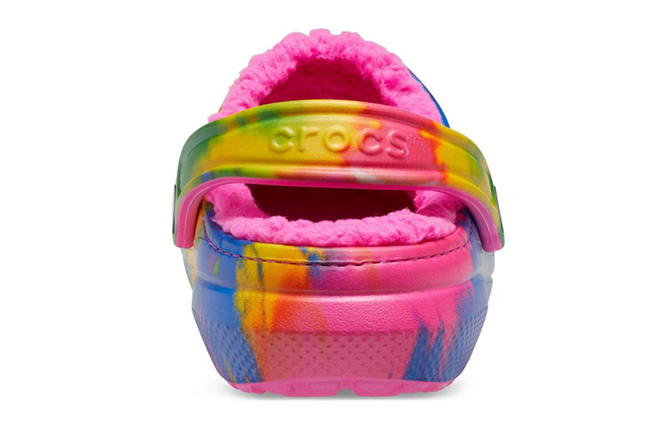 Purchase (Youth) Crocs Classic Tie-Dye Fuzz Lined Clogs 'Multi-Color' A206341-6RW