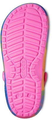 Crocs 卡骆驰 經典紮染暖棉克骆格棉涼鞋 藍粉黃 Details for Crocs 卡骆驰 經典紮染暖棉克骆格棉涼鞋 藍粉黃