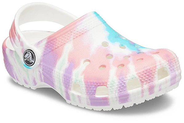 (Youth) Crocs Classic Tie-Dye Graphic Clogs 'White Multi' 205451-6SN Lookbook (Youth) Crocs Classic Tie-Dye Graphic Clogs 'White Multi' 205451-6SN