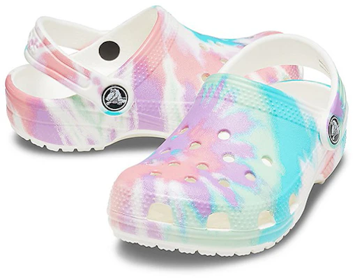 (Youth) Crocs Classic Tie-Dye Graphic Clogs 'White Multi' 205451-6SN Shop (Youth) Crocs Classic Tie-Dye Graphic Clogs 'White Multi' 205451-6SN