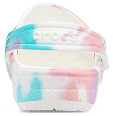 (Youth) Crocs Classic Tie-Dye Graphic Clogs 'White Multi' 205451-6SN Details for (Youth) Crocs Classic Tie-Dye Graphic Clogs 'White Multi' 205451-6SN