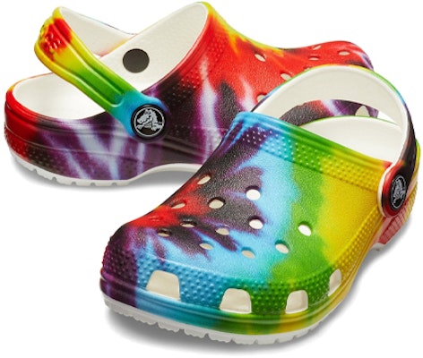 (JR) Crocs Classic Tye Dye Clogs 'Ungu Merah' Graphic 205451-90H Shop (JR) Crocs Classic Tye Dye Clogs 'Ungu Merah' Graphic 205451-90H
