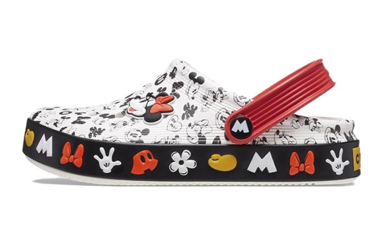 (Youth) Crocs Classic x Mickey Mouse Clogs 'White Red Black' 208866-100