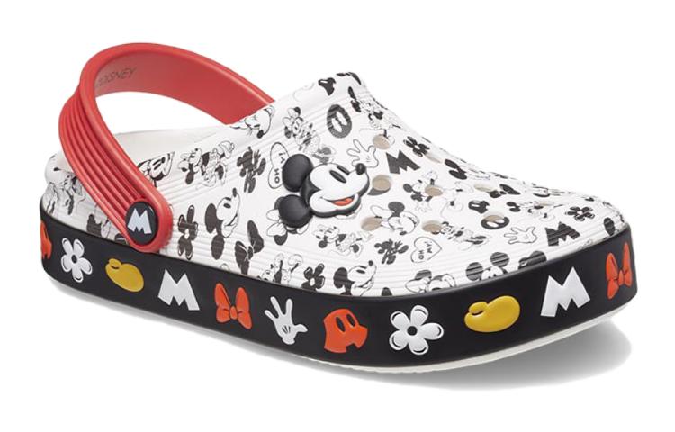 Lookbook (JR) Crocs Classic x Mickey Mouse Klompen ''Wit Rood Zwart'' 208866-100