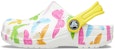(JR) Crocs Selipar 'Cetakan Kupu-Kupu Putih' 206351-99Q