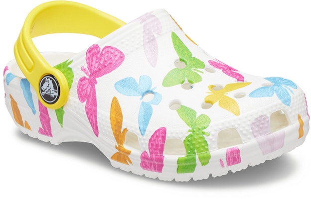(Youth) Crocs Clog 'Butterfly Print White' 206351-99Q Lookbook (Youth) Crocs Clog 'Butterfly Print White' 206351-99Q