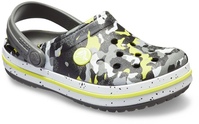(JR) Crocs Crocband Corak Camo Selipar 'Kelabu Hitam Kuning' 205301-0ED Shop (JR) Crocs Crocband Corak Camo Selipar 'Kelabu Hitam Kuning' 205301-0ED