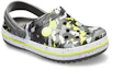 Shop 兒童 Crocs卡駱馳 Crocband 休閒洞洞涼鞋 灰黑