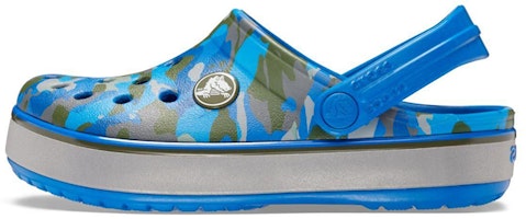 (Youth) Crocs Crocband Camo Reflect Band Clogs 'Blue Grey' 205818-4JL (Youth) Crocs Crocband Camo Reflect Band Clogs 'Blue Grey' 205818-4JL