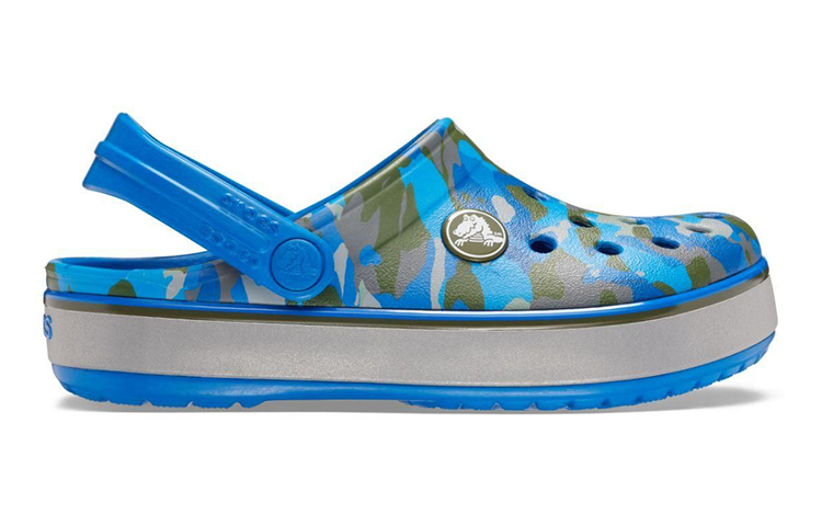 Order (JR) Crocs Crocband Camo Reflect Band Sandal 'Biru Abu-abu' 205818-4JL