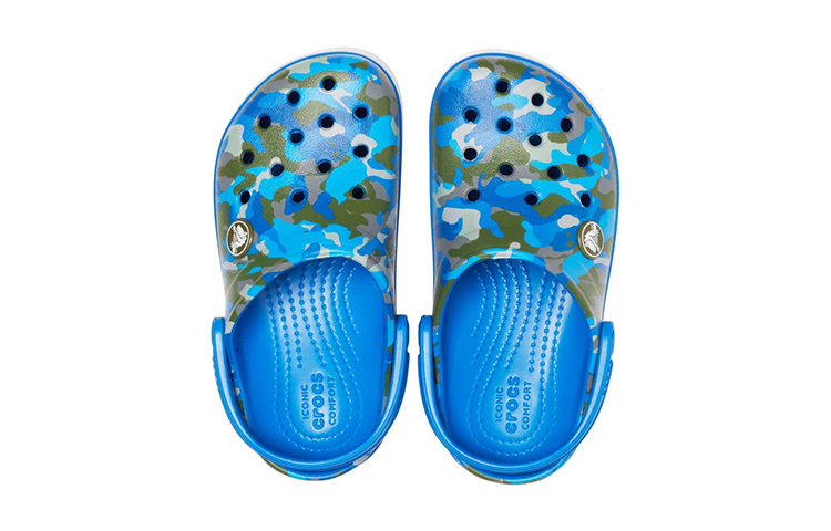 Purchase (JR) Crocs Crocband Camo Reflect Band Sandal 'Biru Abu-abu' 205818-4JL