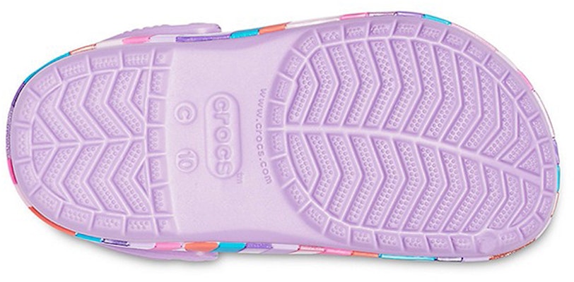 (JR) Crocs Crocband Chevron Manik-Manik Clogs 'Lilac Multi' 207007-5PR Details for (JR) Crocs Crocband Chevron Manik-Manik Clogs 'Lilac Multi' 207007-5PR