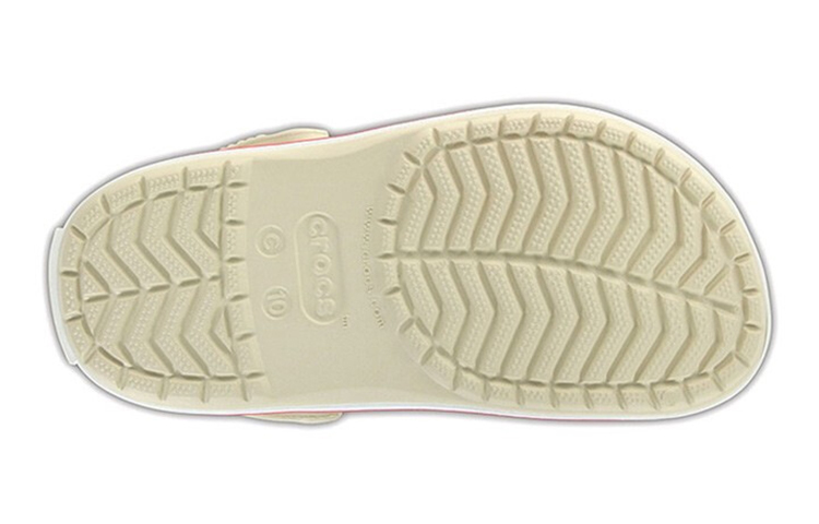 Details for (Youth) Crocs Crocband Clogs 'Beige Red' 204537-1AS
