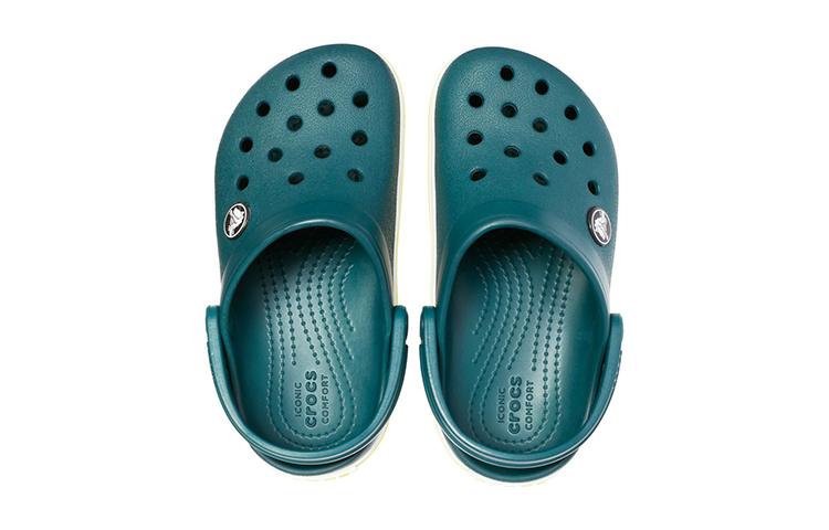 Details for (Youth) Crocs Crocband Clogs 'Green White' 204537-375