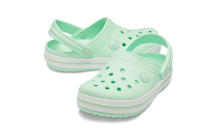 Shop (Youth) Crocs Crocband Clogs 'Mint Green White' 204537-3TI