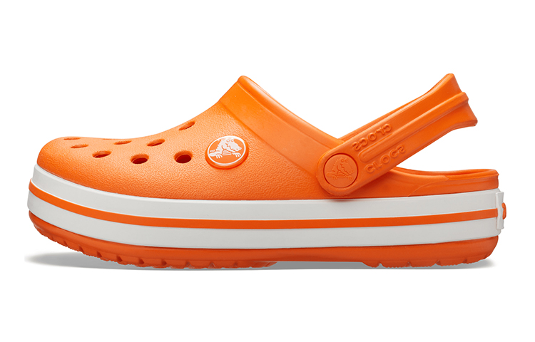 (Youth) Crocs Crocband Clogs 'Orange White' 204537-810