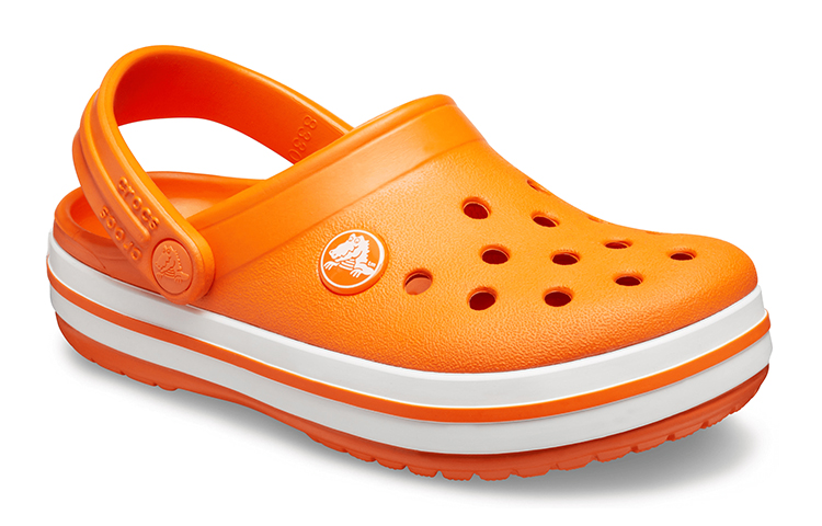 Lookbook (Youth) Crocs Crocband Clogs 'Orange White' 204537-810